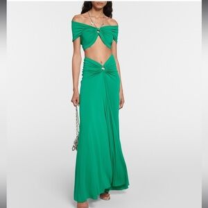 💚NWOT SOLD OUT Rabanne Chain-Detailed Gathered Top